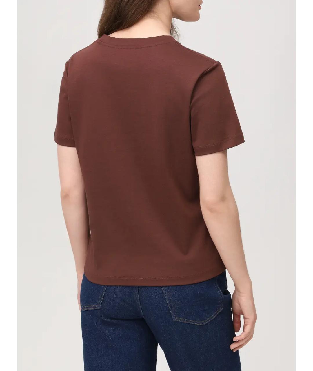 YVES SALOMON Коричневая футболка, фото 3