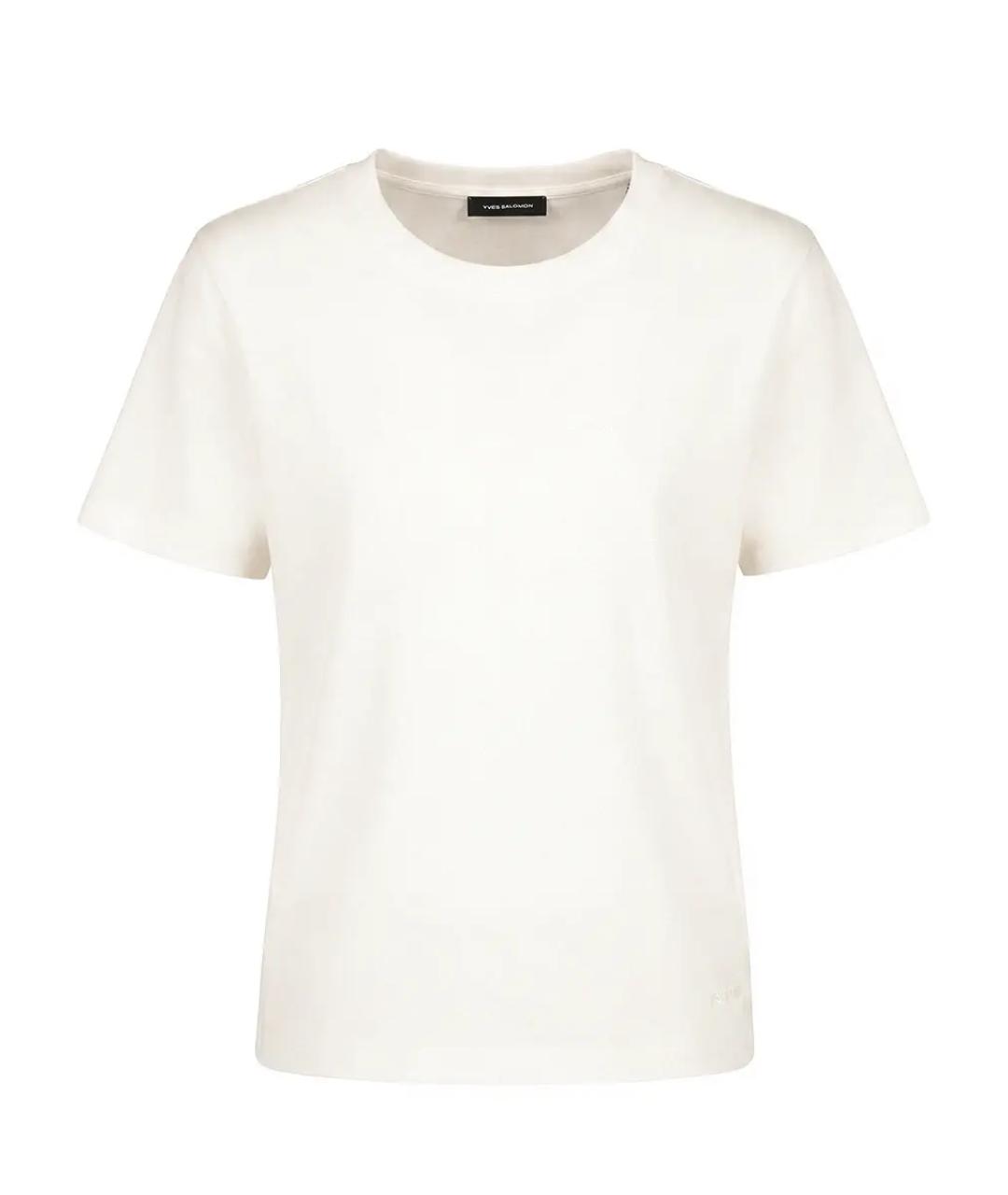 YVES SALOMON Белая футболка, фото 1