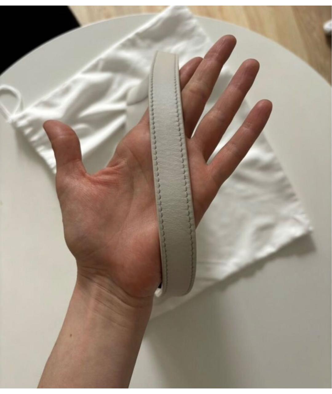 FURLA Белая кожаная сумка с короткими ручками, фото 6