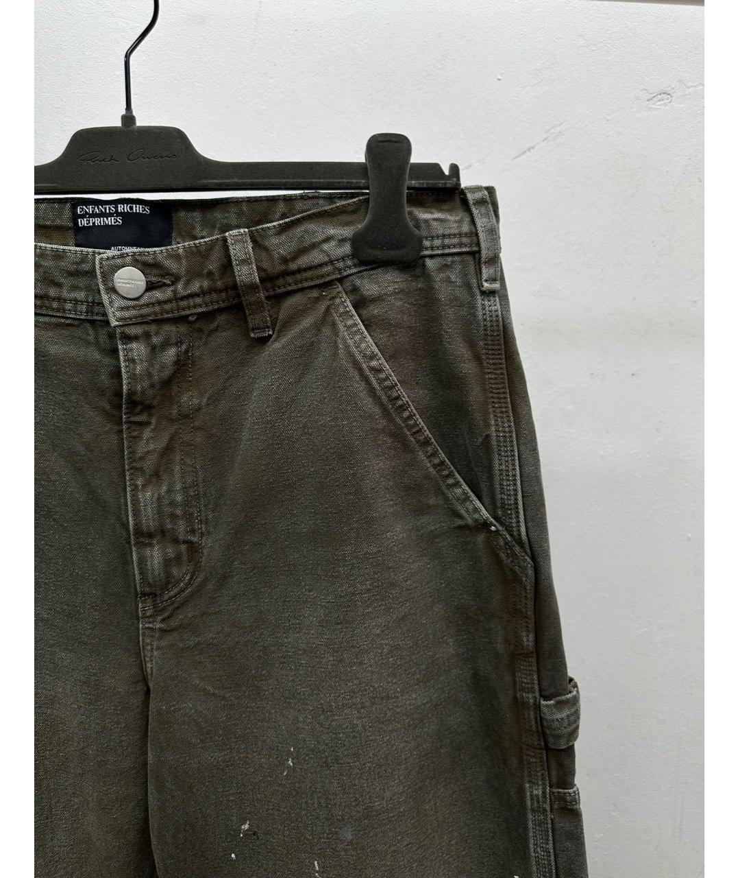 Enfants Riches Déprimés Хаки хлопковые джинсы, фото 3