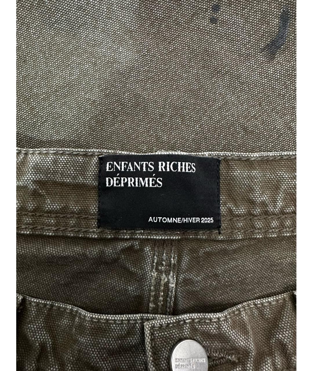 Enfants Riches Déprimés Хаки хлопковые джинсы, фото 7