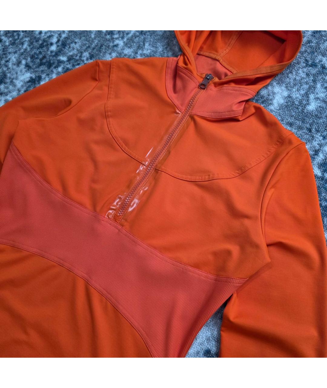 ADIDAS BY STELLA MCCARTNEY Оранжевая полиэстеровая спортивная куртка, фото 3
