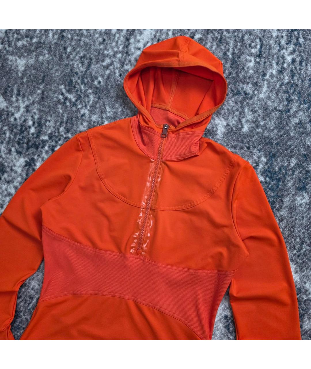 ADIDAS BY STELLA MCCARTNEY Оранжевая полиэстеровая спортивная куртка, фото 2
