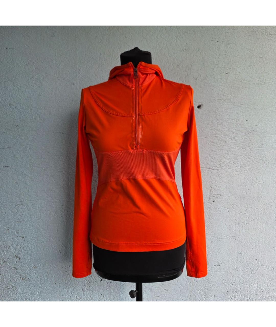 ADIDAS BY STELLA MCCARTNEY Оранжевая полиэстеровая спортивная куртка, фото 2