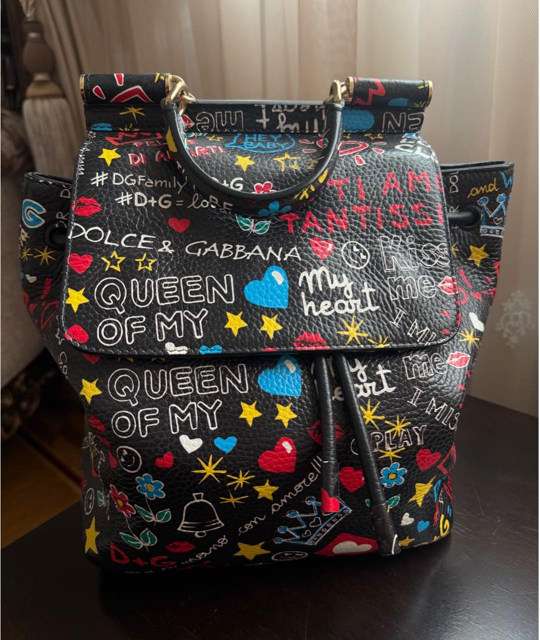 DOLCE&GABBANA Мульти кожаный рюкзак, фото 5