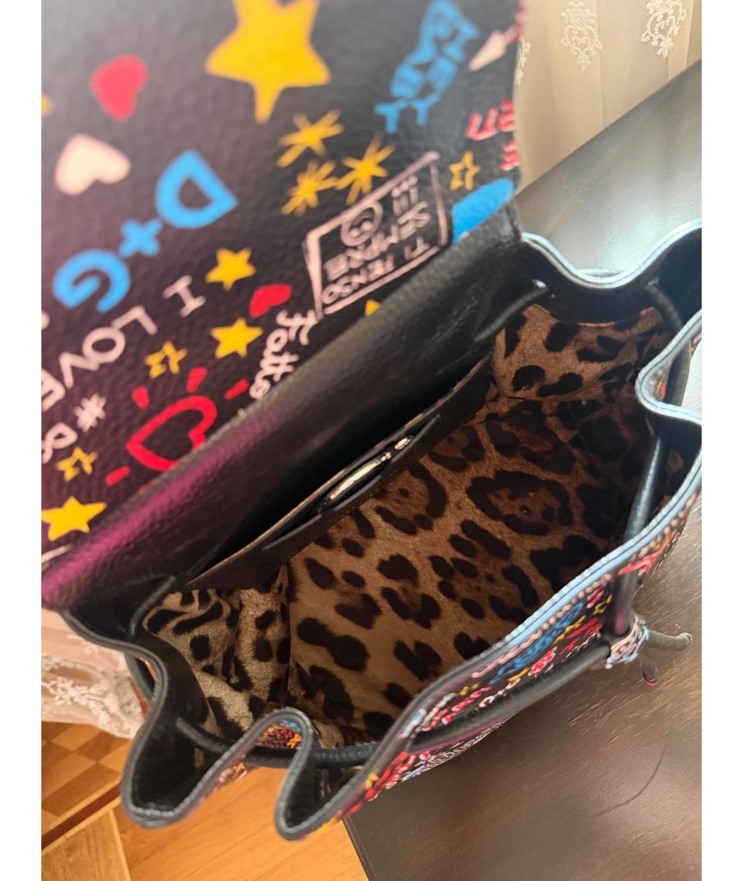 DOLCE&GABBANA Мульти кожаный рюкзак, фото 3