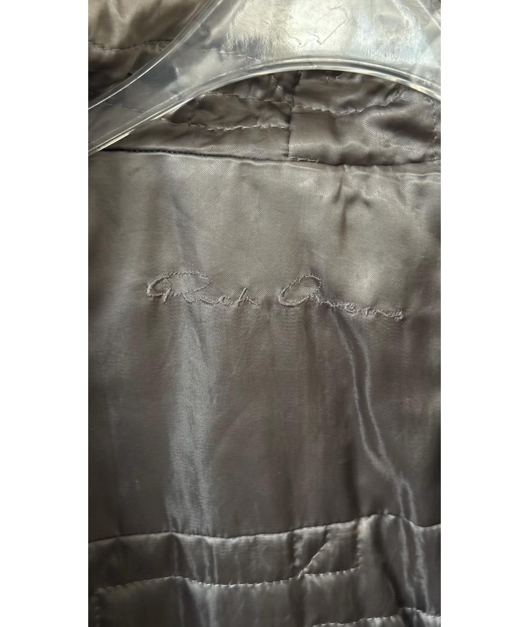 RICK OWENS Бежевая кожаная куртка, фото 8