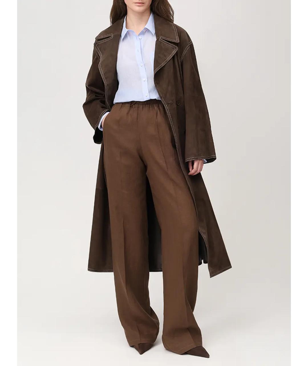 MANZONI 24 Коричневый тренч/плащ, фото 2