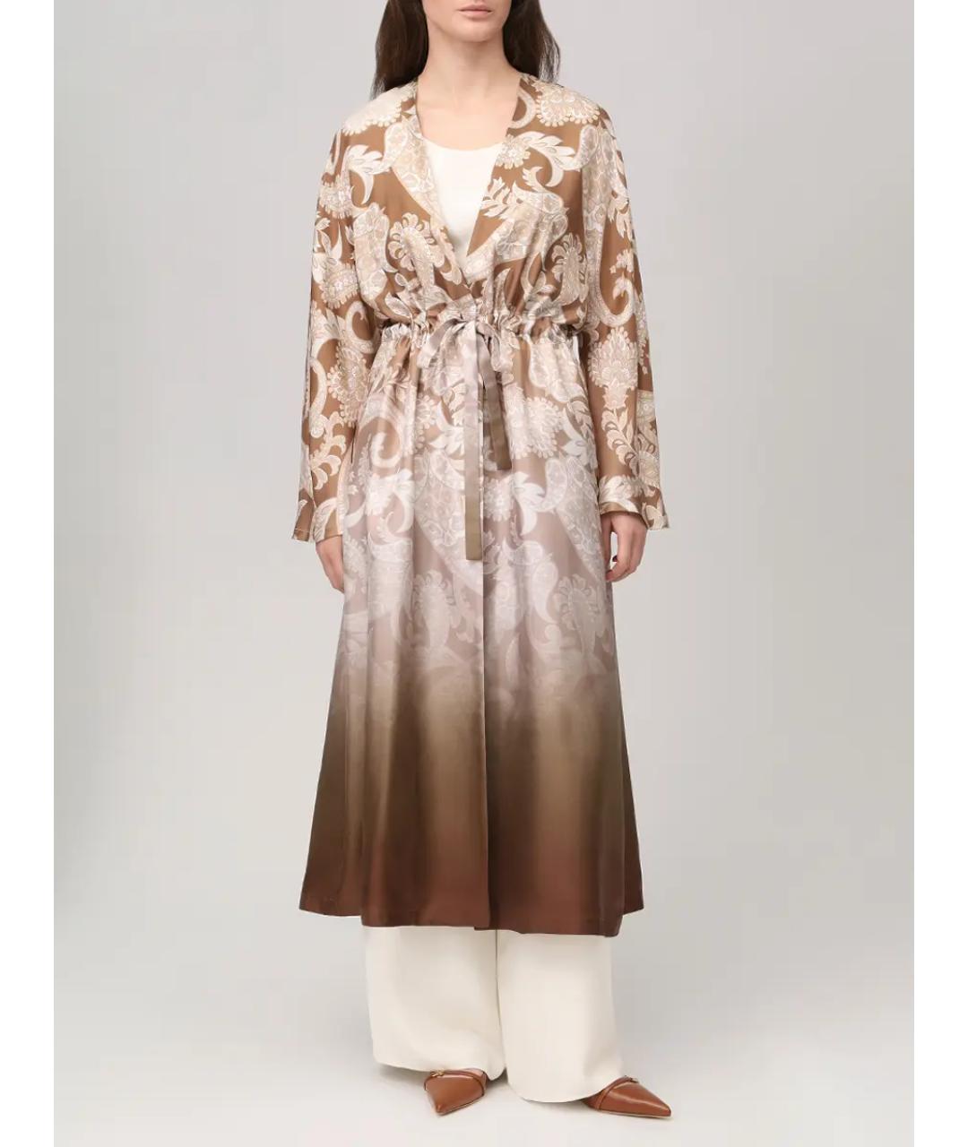 MANZONI 24 Коричневый тренч/плащ, фото 4