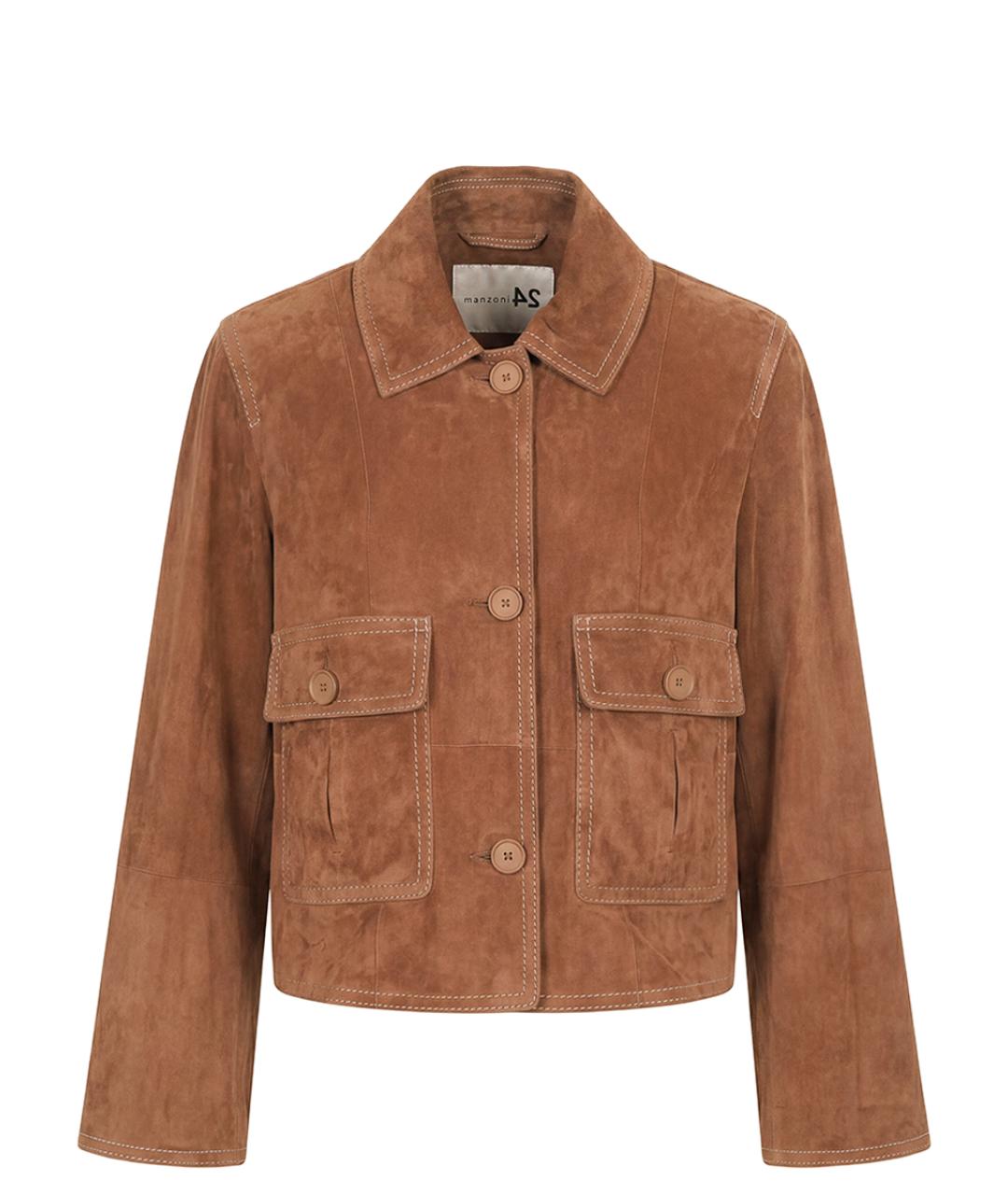 MANZONI 24 Коричневая куртка, фото 1