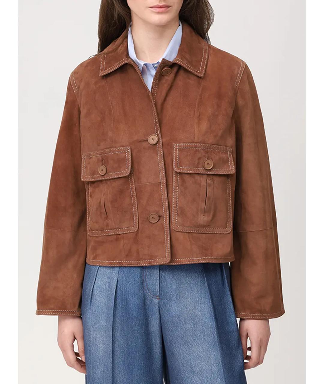 MANZONI 24 Коричневая куртка, фото 4