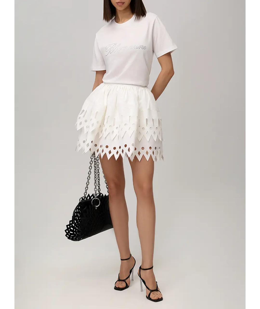 BLUMARINE Белая футболка, фото 2