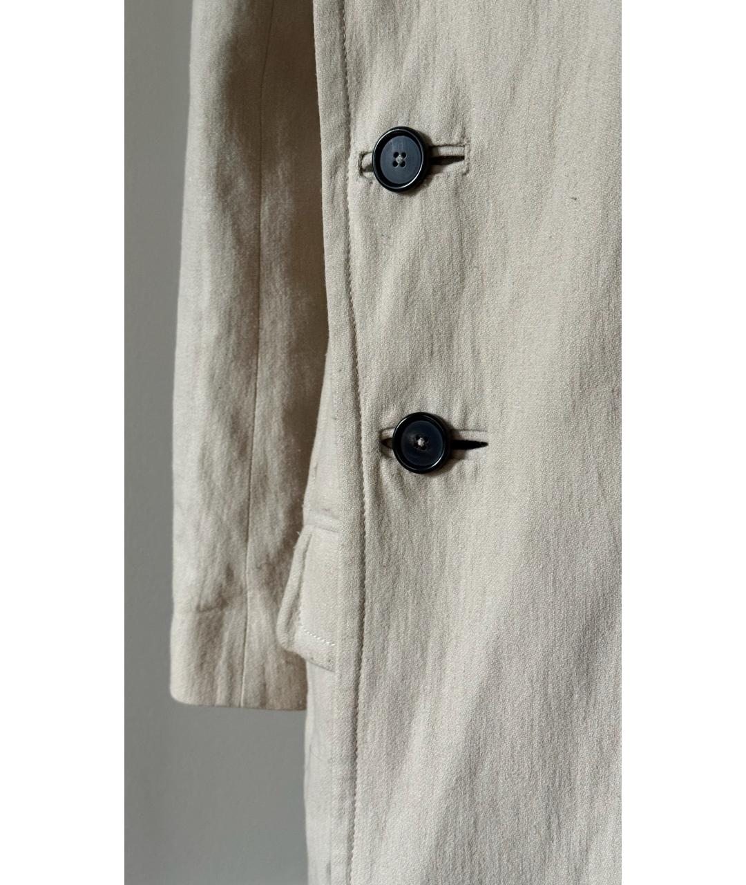 ANN DEMEULEMEESTER Бежевое пальто, фото 6