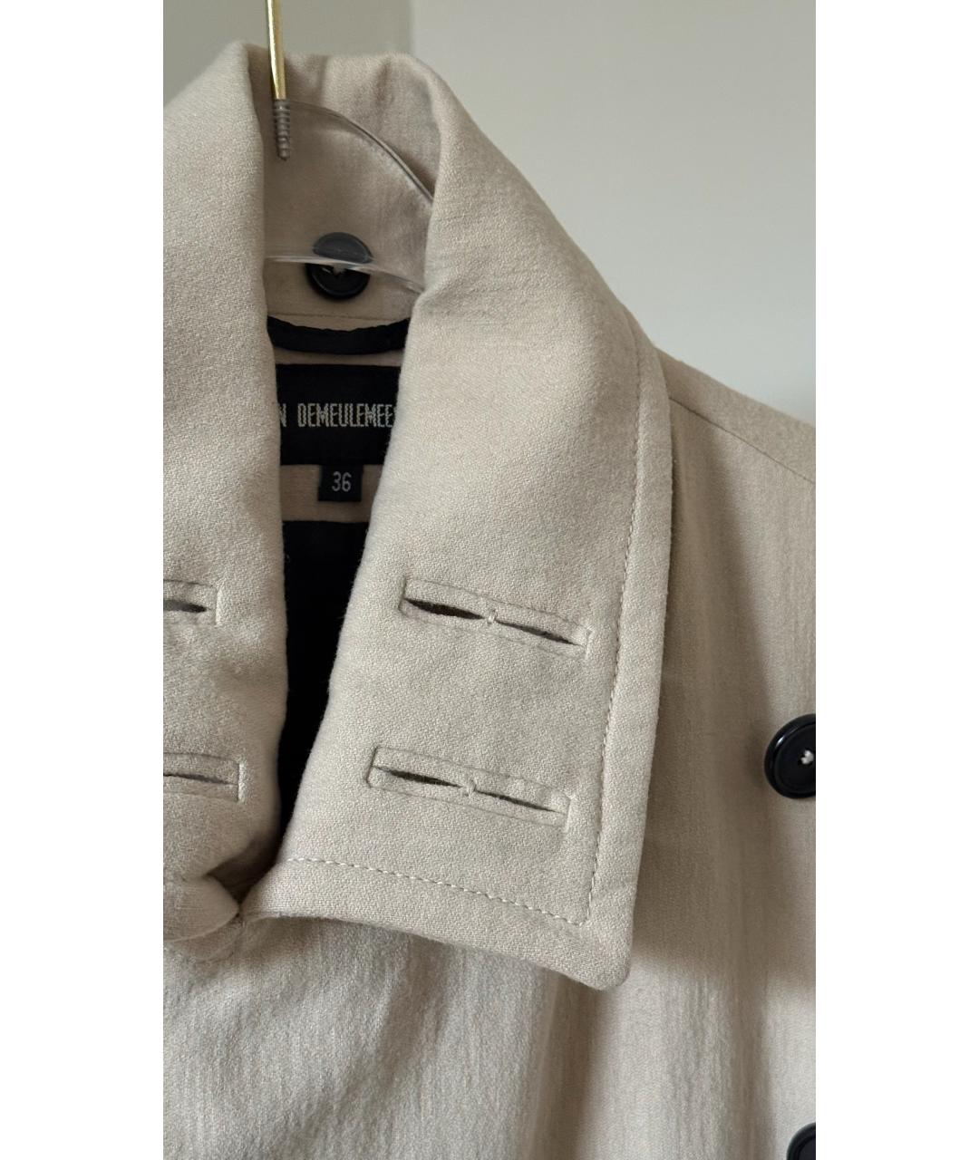 ANN DEMEULEMEESTER Бежевое пальто, фото 4