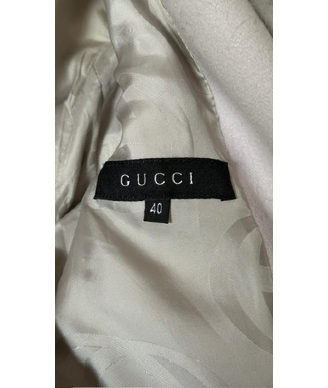 GUCCI Бежевая меховая куртка, фото 7