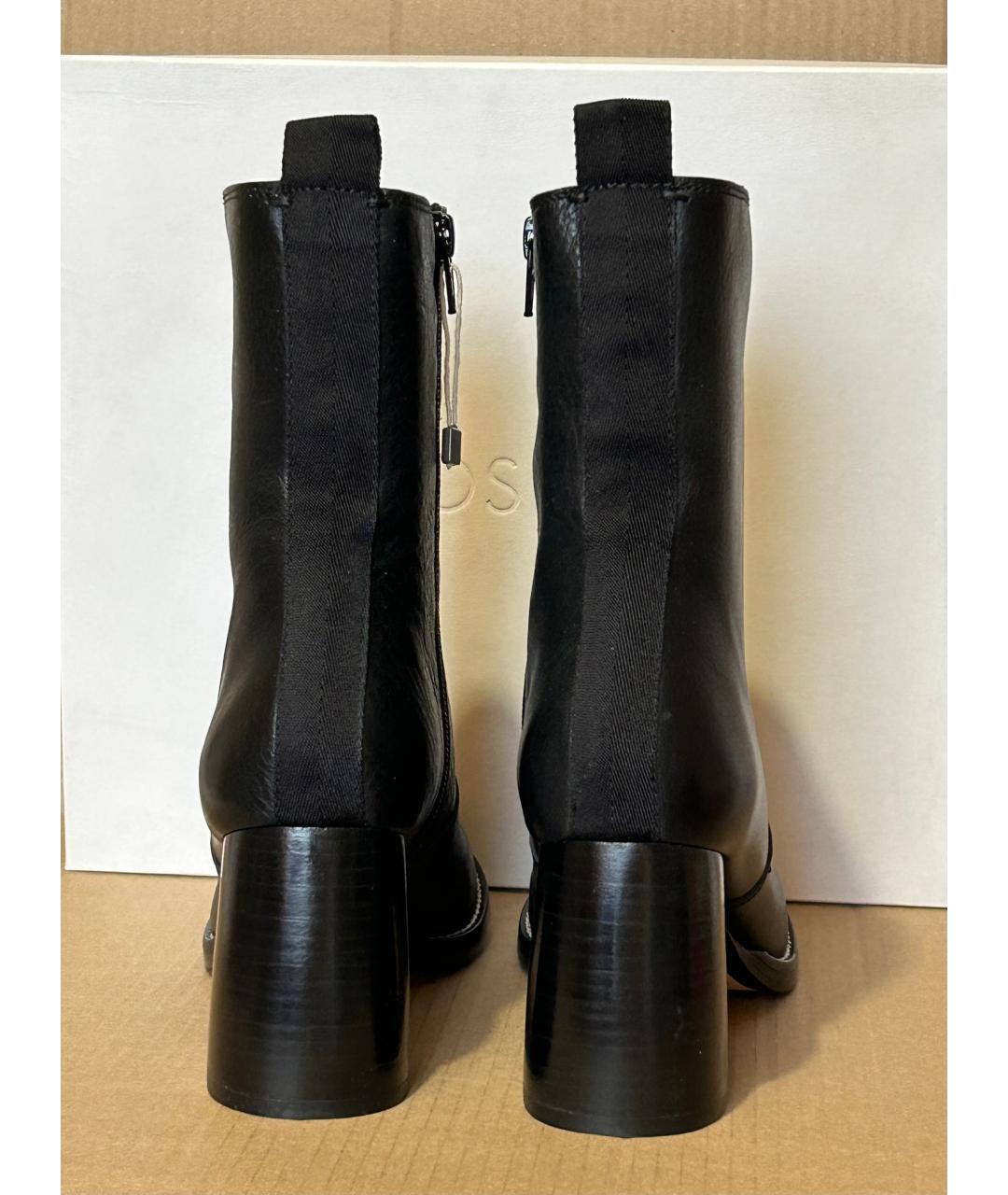 JOSEPH Черные кожаные полусапоги, фото 4