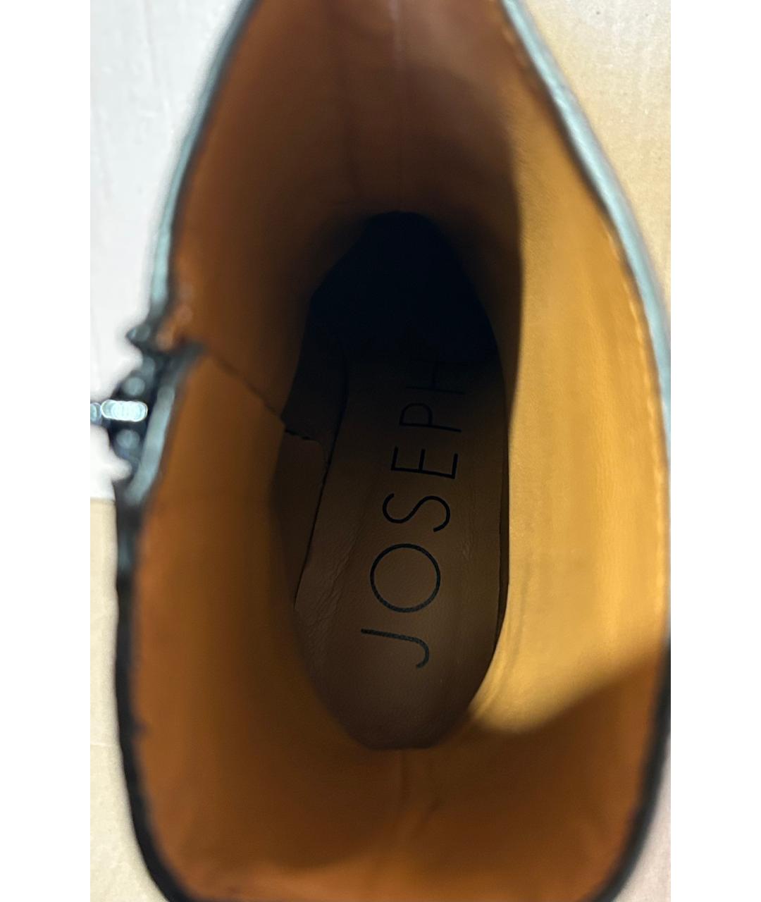 JOSEPH Черные кожаные полусапоги, фото 3