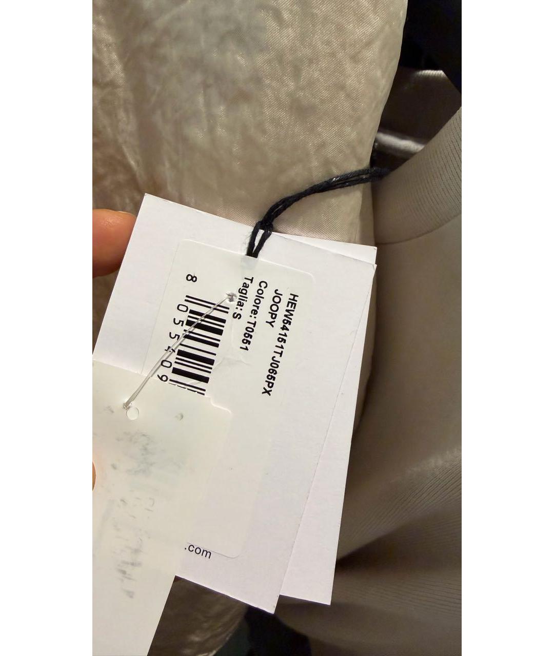 HAIKURE Бежевое шелковое повседневное платье, фото 4