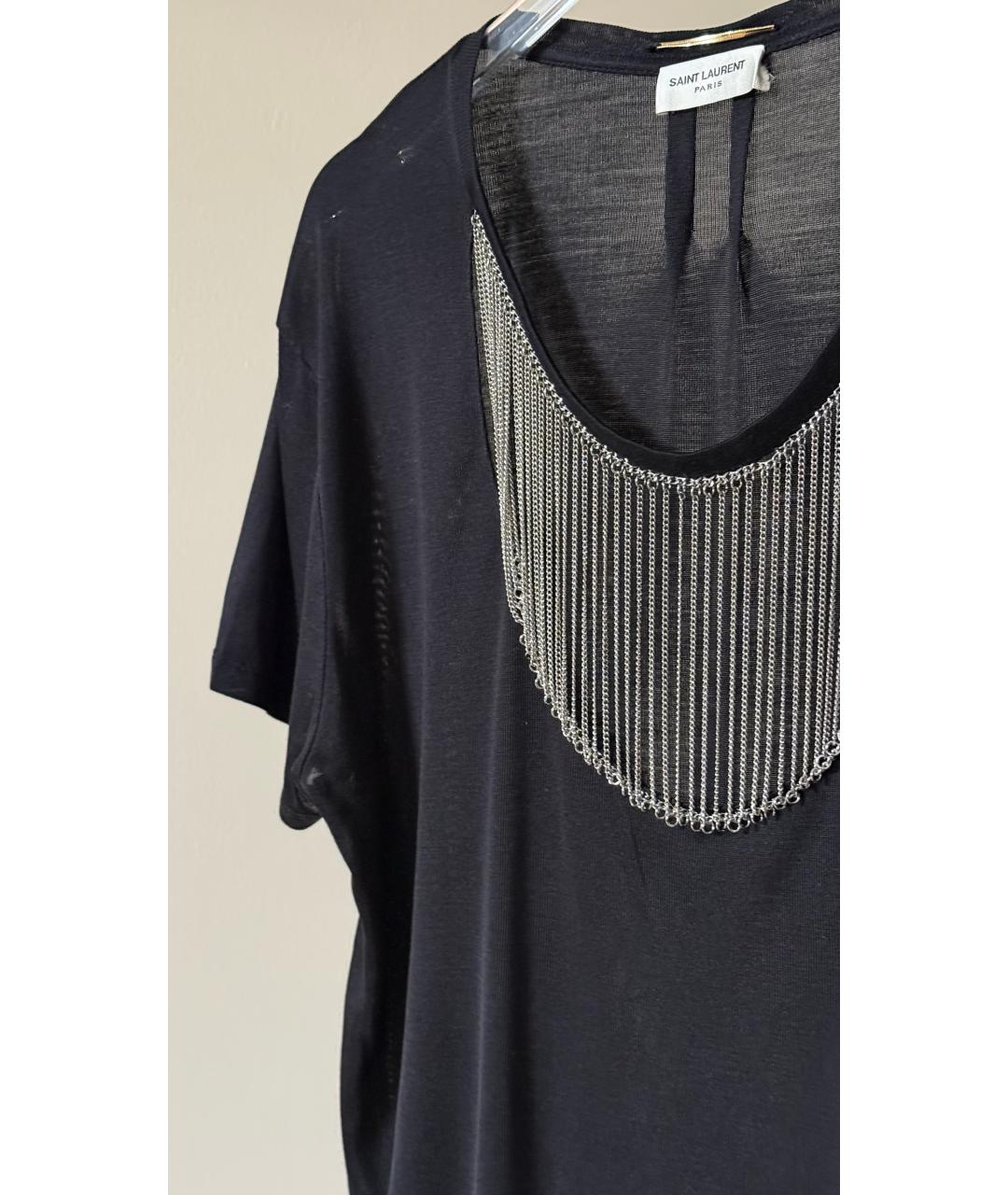 SAINT LAURENT Черная футболка, фото 5