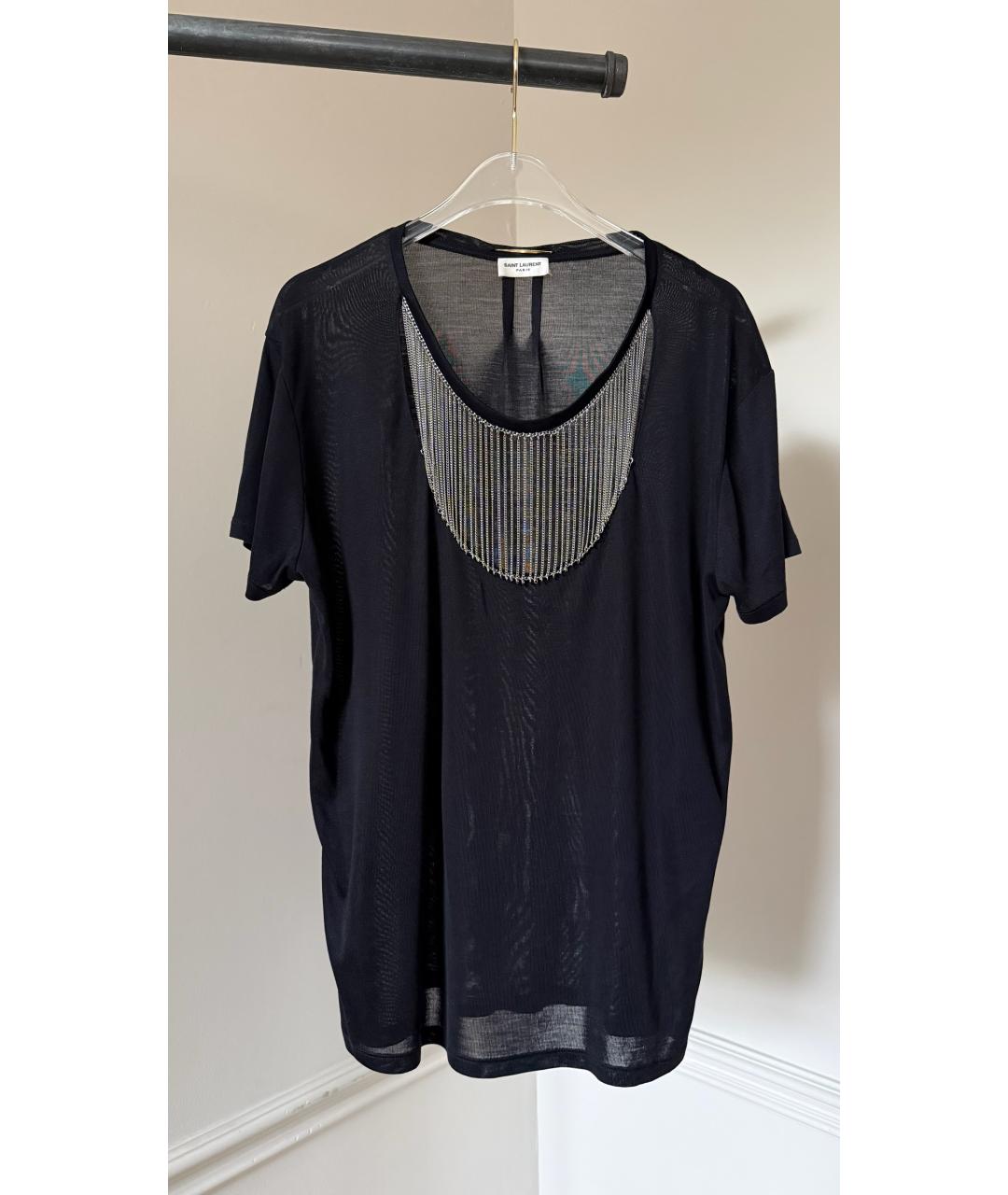 SAINT LAURENT Черная футболка, фото 8