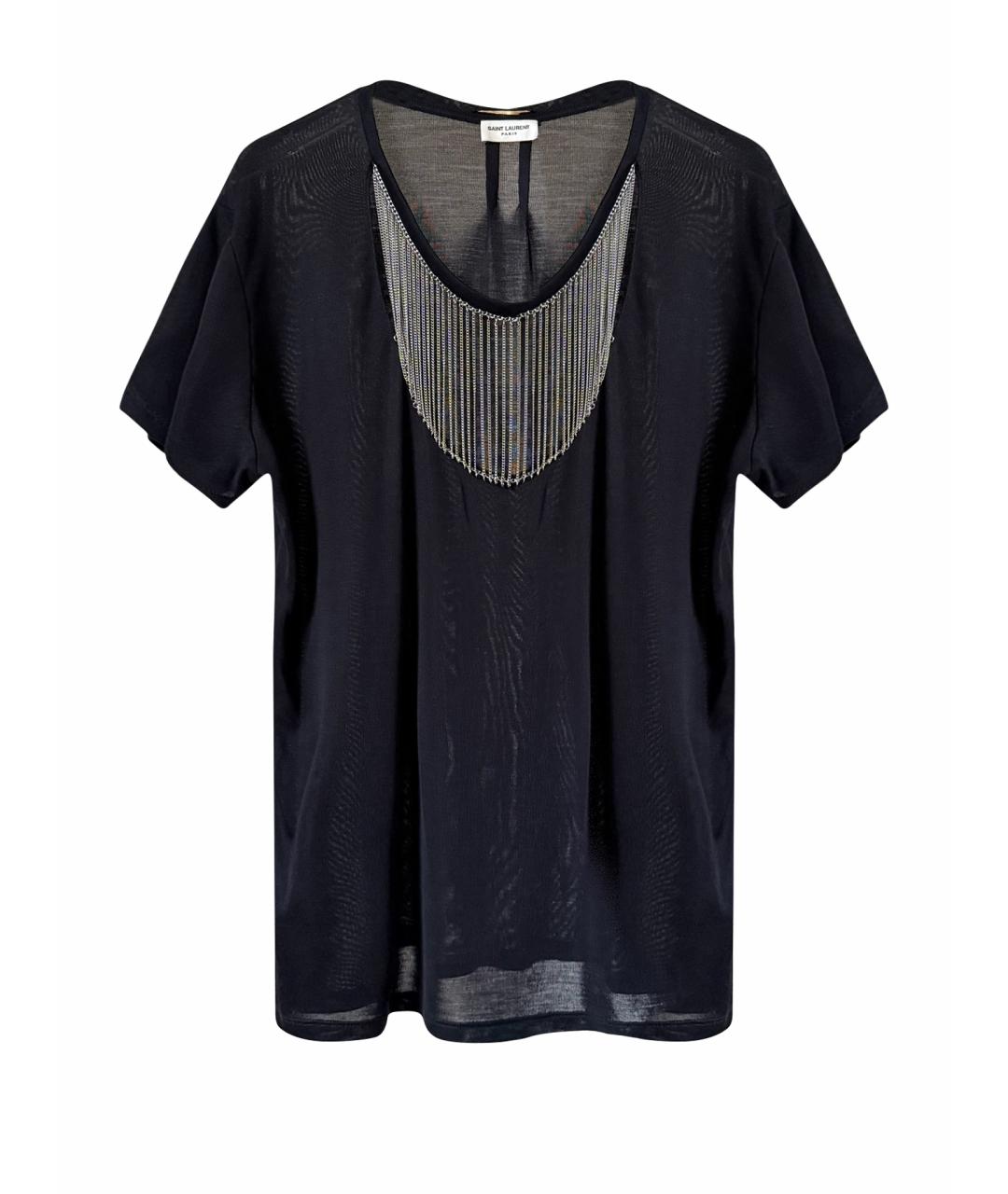 SAINT LAURENT Черная футболка, фото 1
