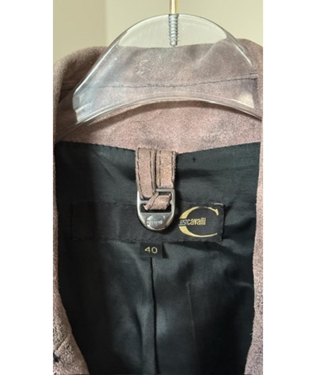 JUST CAVALLI Коричневая замшевая куртка, фото 6