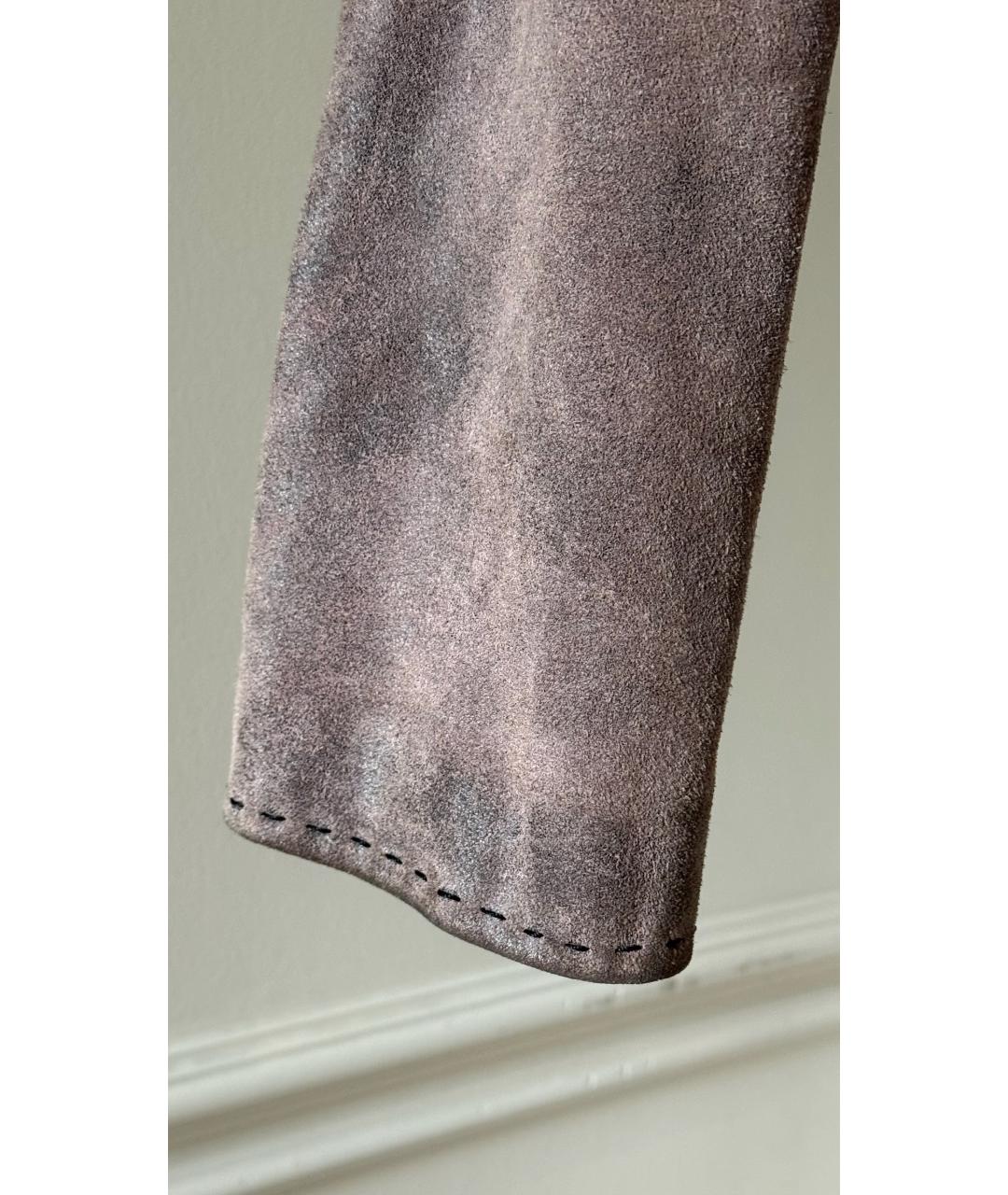 JUST CAVALLI Коричневая замшевая куртка, фото 5