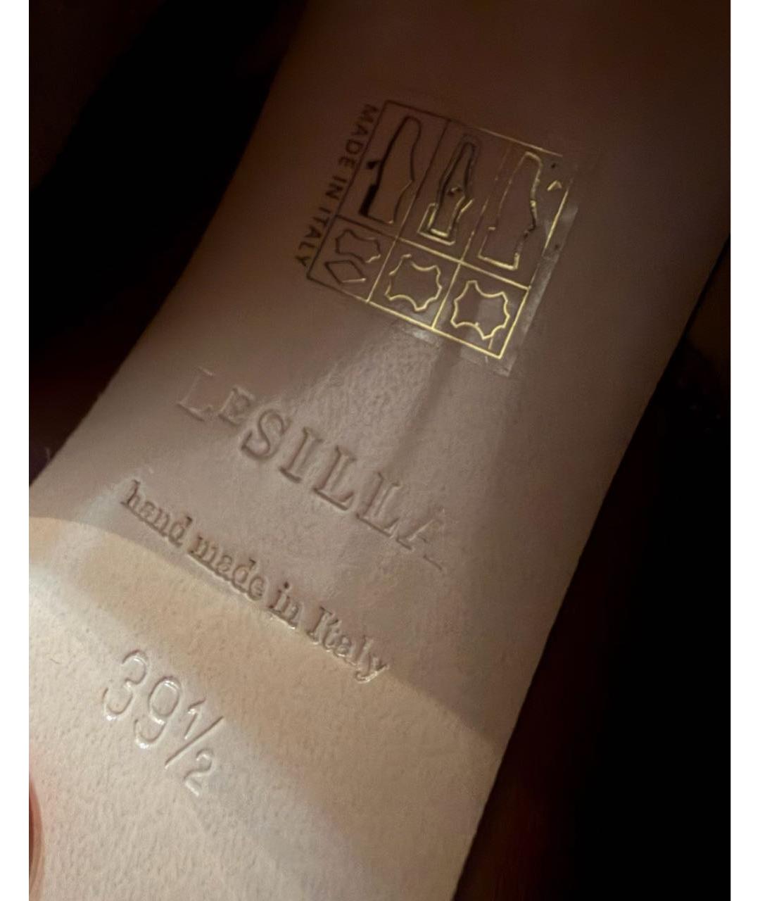 LE SILLA Коричневые кожаные сапоги, фото 8