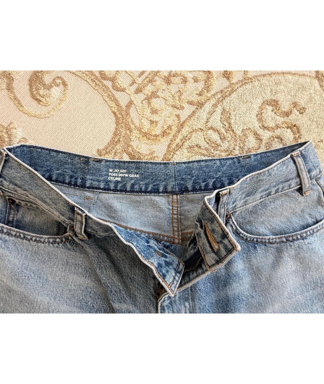 CELINE Хлопковые прямые джинсы, фото 3