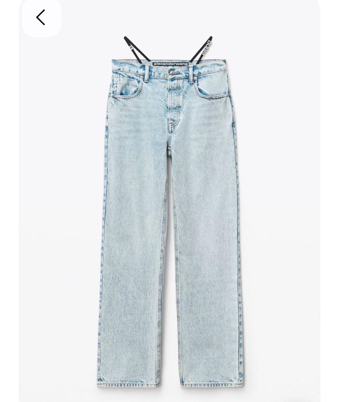 ALEXANDER WANG Хлопковые прямые джинсы, фото 9