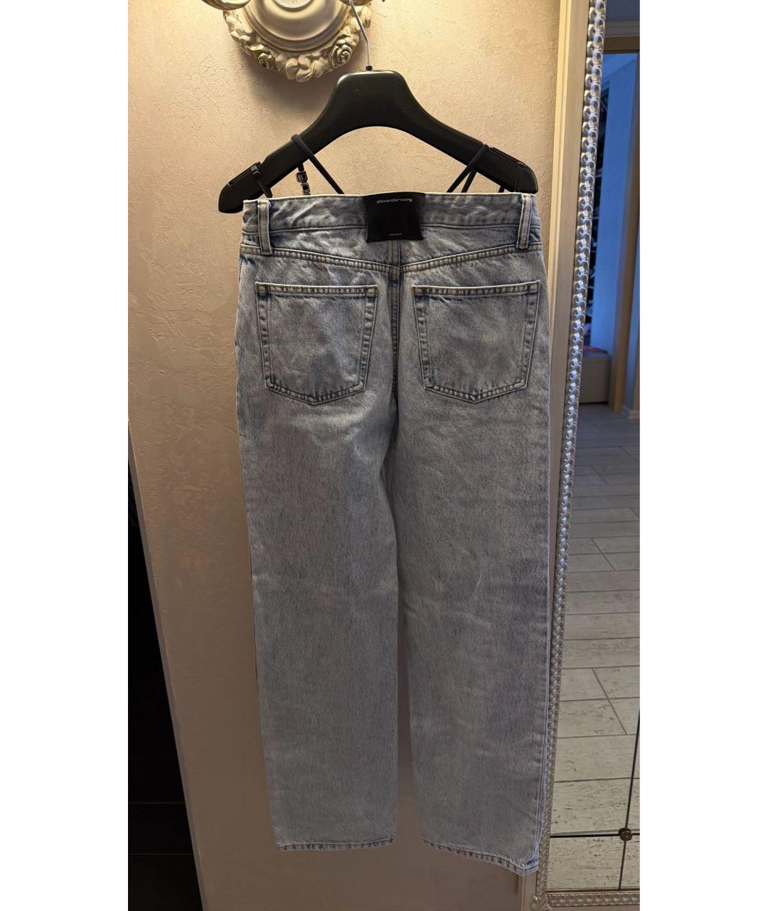 ALEXANDER WANG Хлопковые прямые джинсы, фото 3