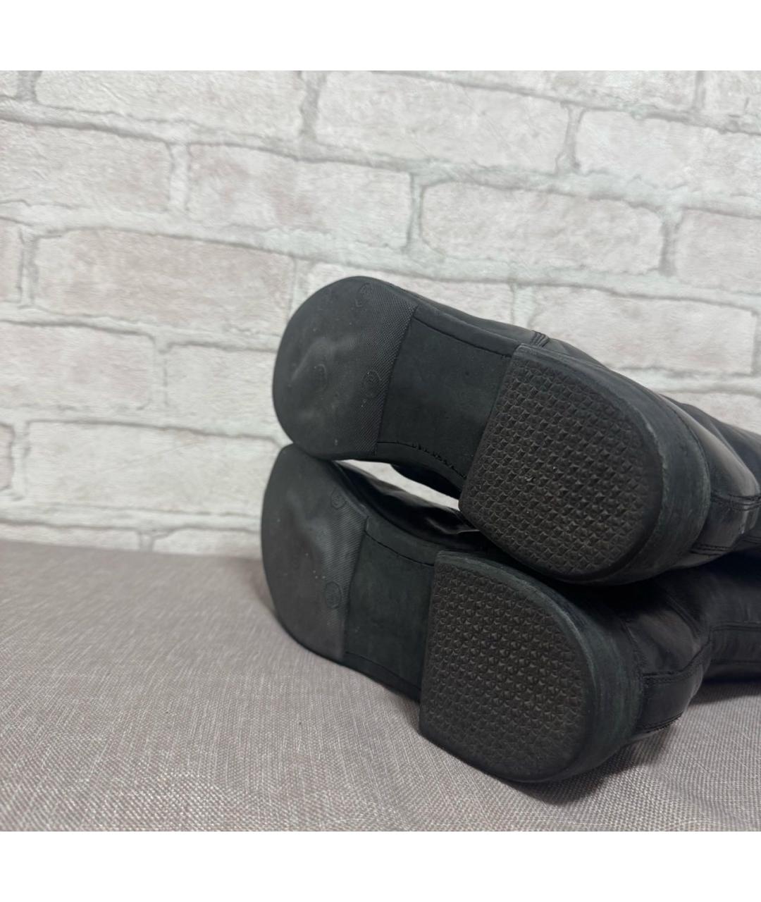 GUIDI Черные кожаные ботинки, фото 4