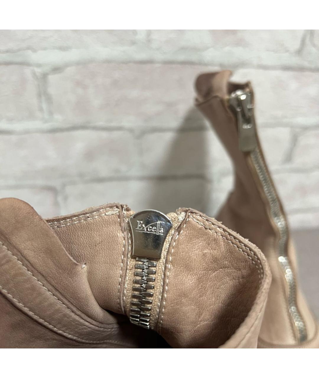 GUIDI Бежевые кожаные ботильоны, фото 4