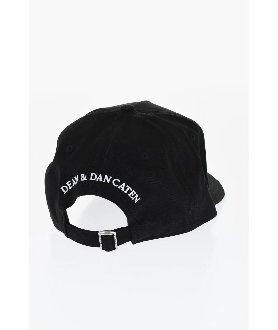 DSQUARED2 Черная хлопковая кепка/бейсболка, фото 3