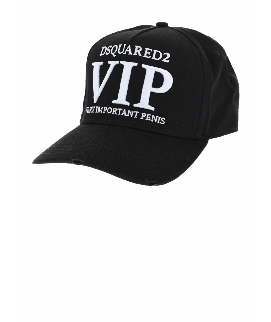 DSQUARED2 Черная хлопковая кепка/бейсболка, фото 1