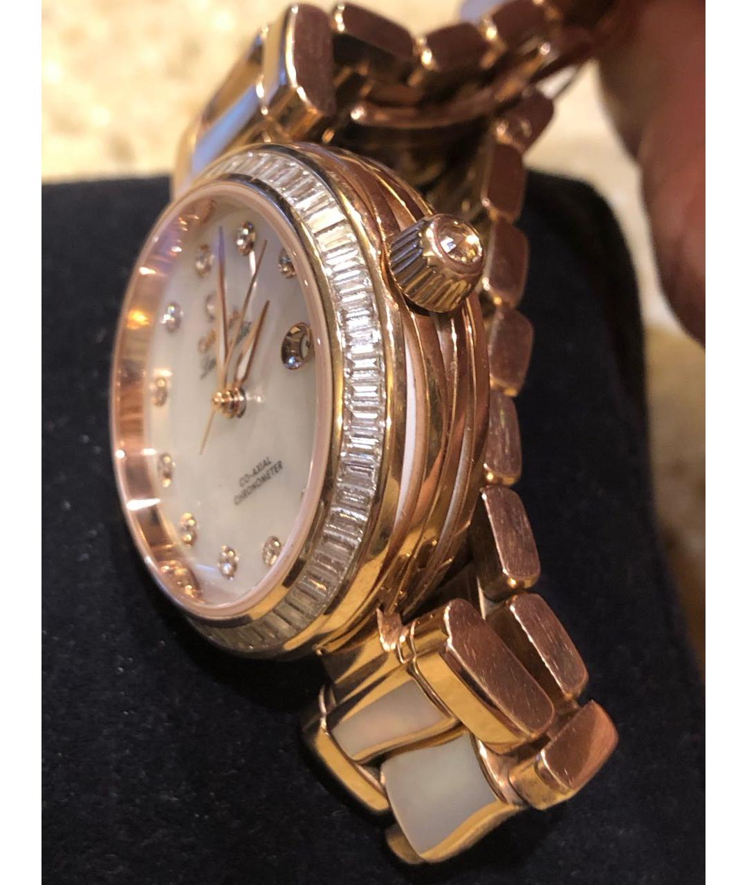 OMEGA Золотые часы из розового золота, фото 3