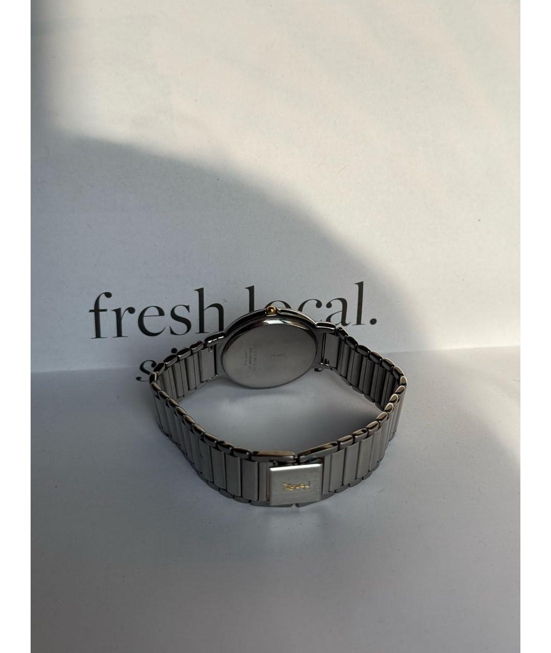 SAINT LAURENT Белые стальные часы, фото 3