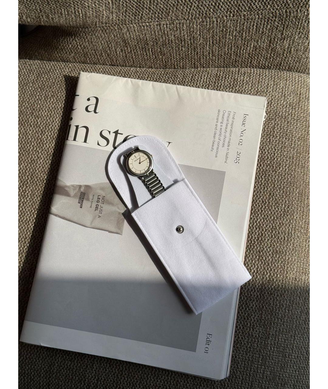 SAINT LAURENT Белые стальные часы, фото 2