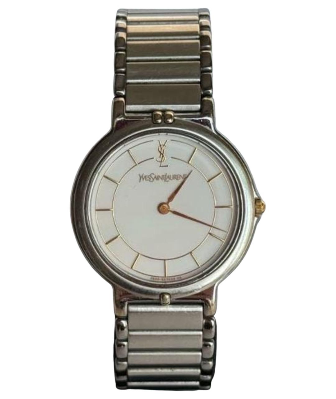 SAINT LAURENT Белые стальные часы, фото 1