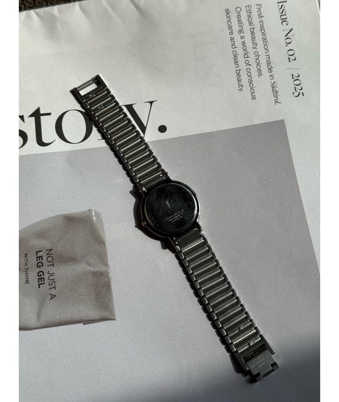 SAINT LAURENT Белые стальные часы, фото 4