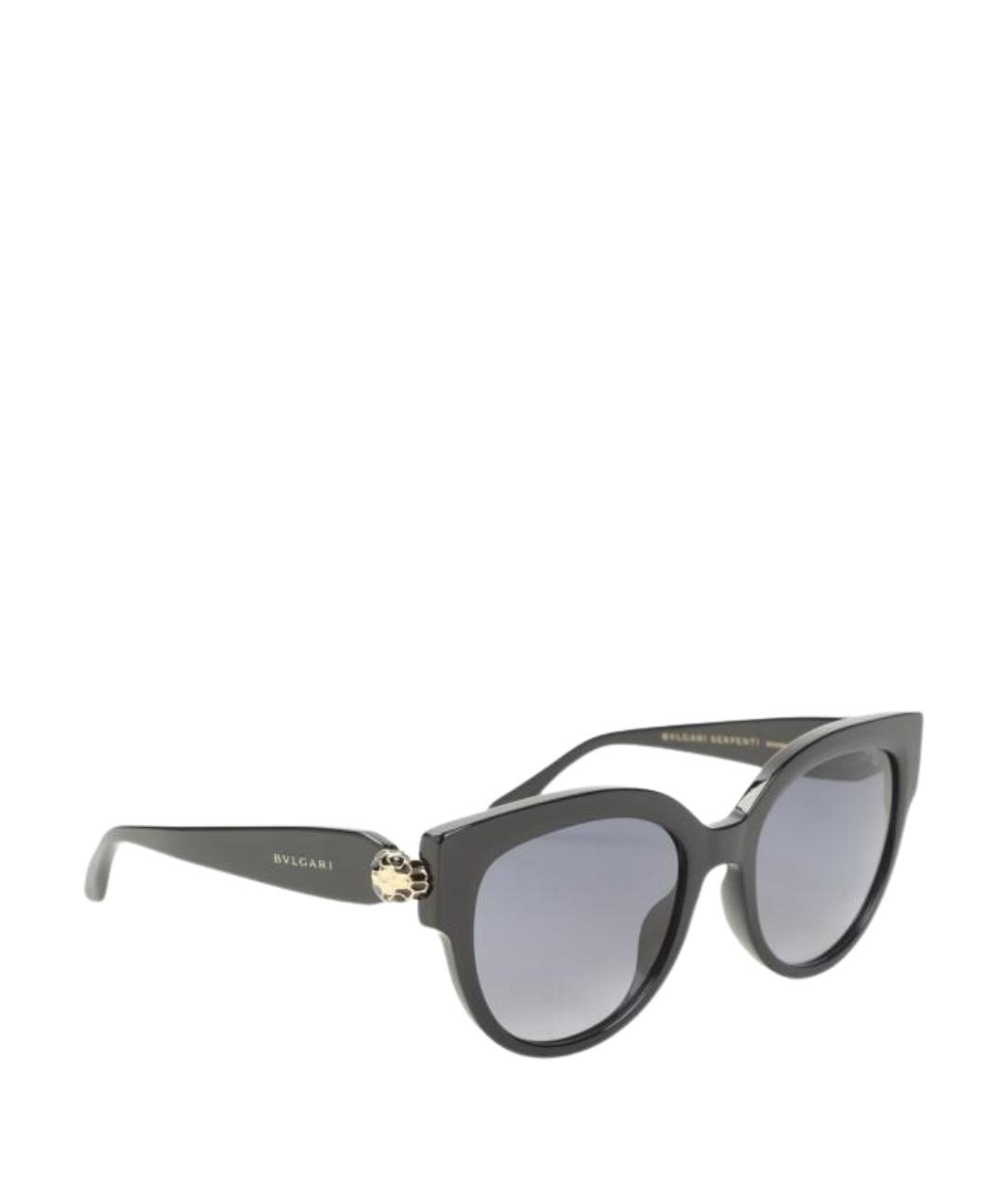 BVLGARI Черные пластиковые солнцезащитные очки, фото 1