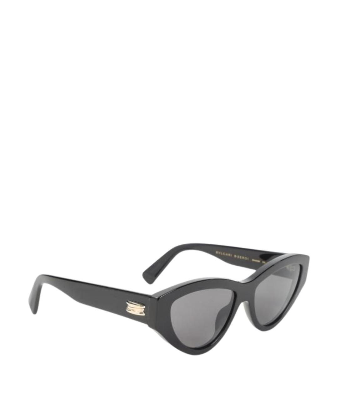 BVLGARI Черные пластиковые солнцезащитные очки, фото 1