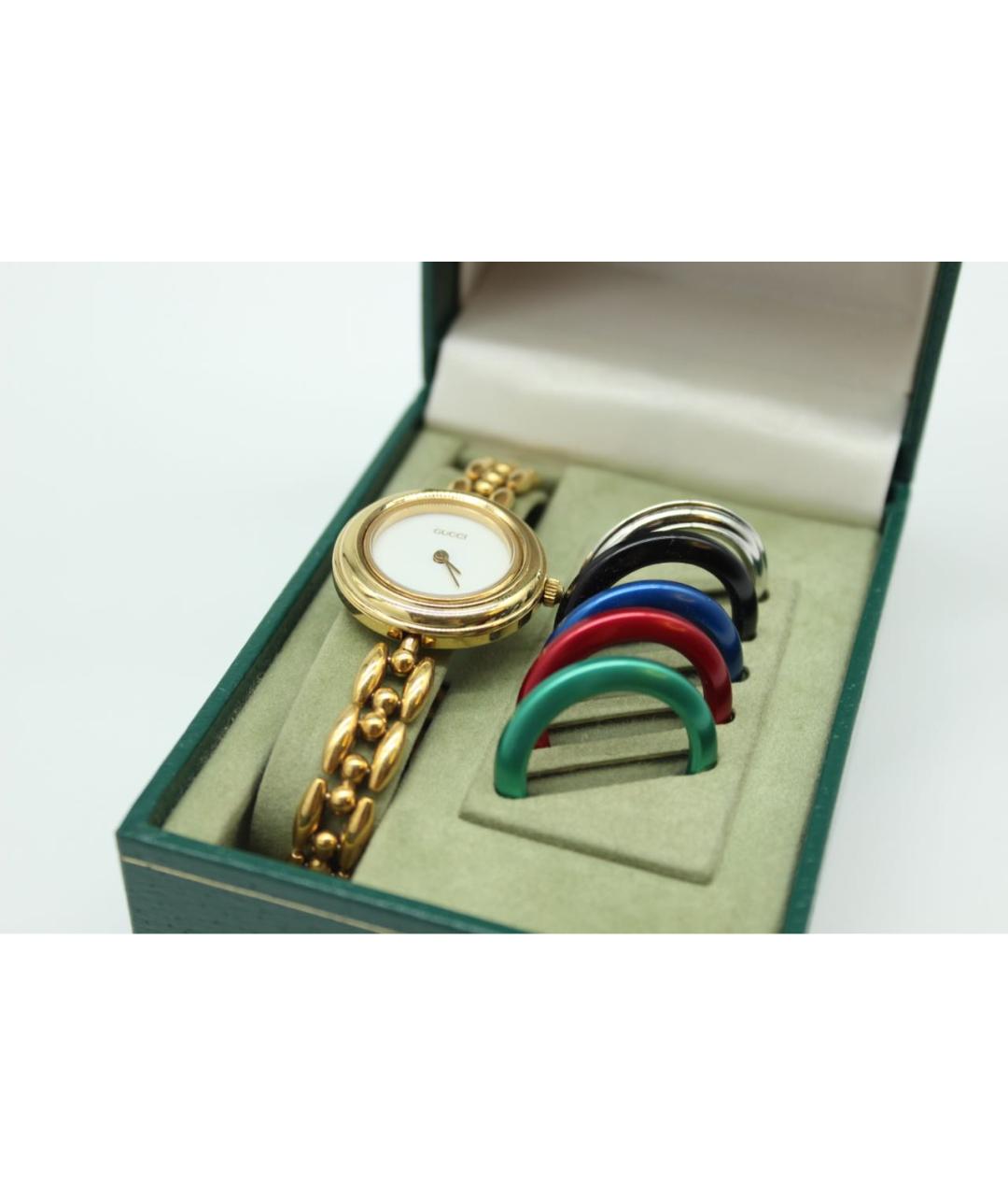 GUCCI Золотые позолоченные часы, фото 5