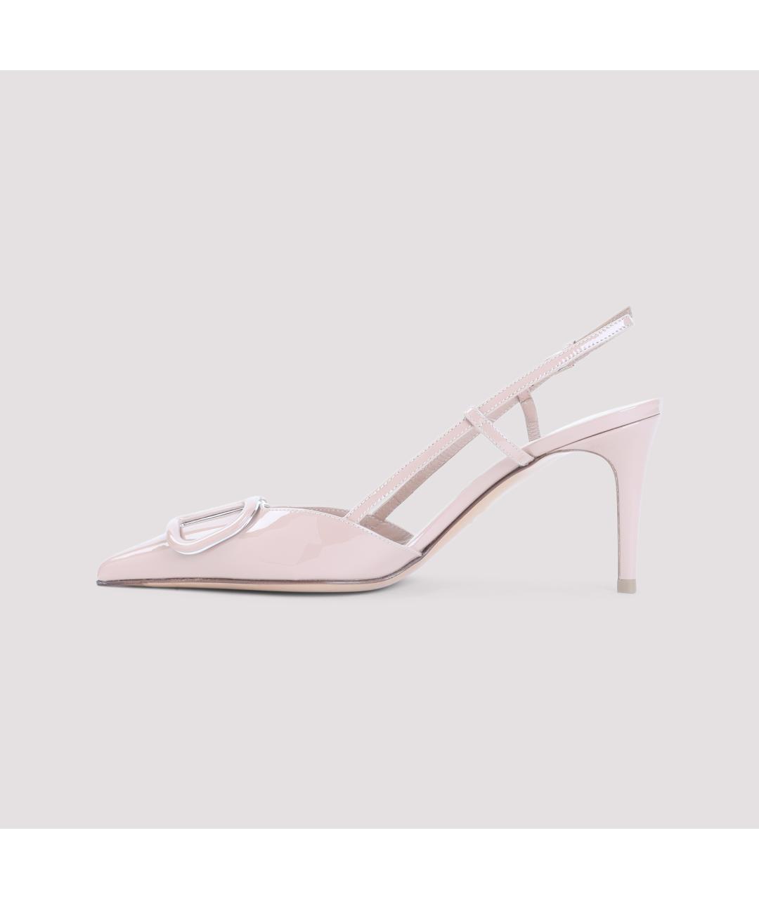 VALENTINO Розовые кожаные туфли, фото 2