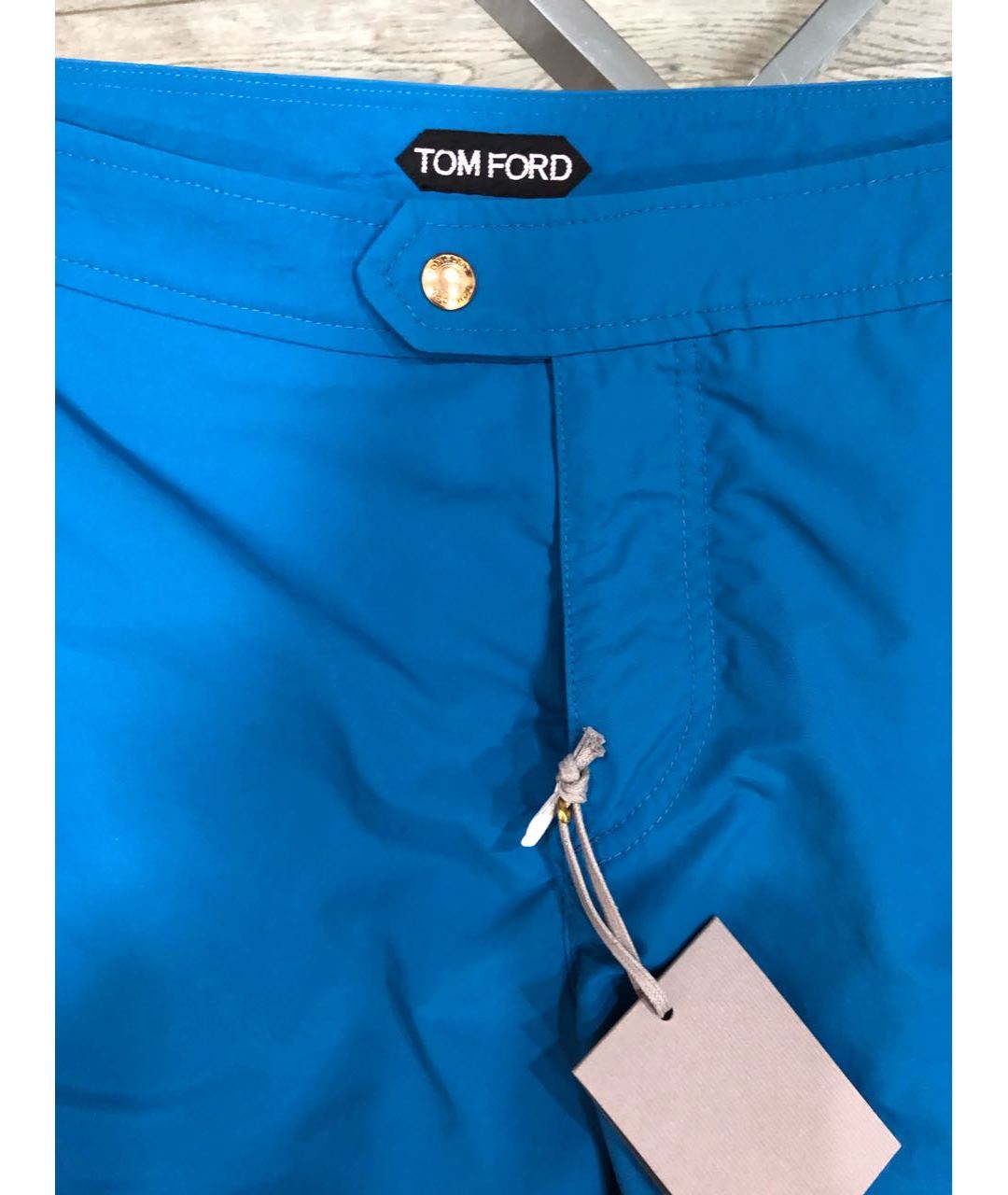 TOM FORD Голубые полиамидовые шорты, фото 3