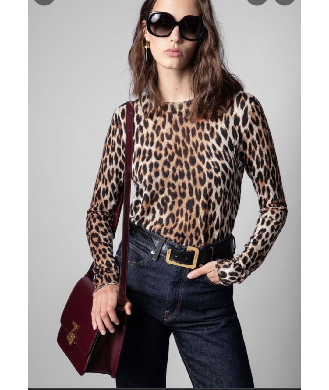 ZADIG & VOLTAIRE Коричневый кашемировый джемпер / свитер, фото 3