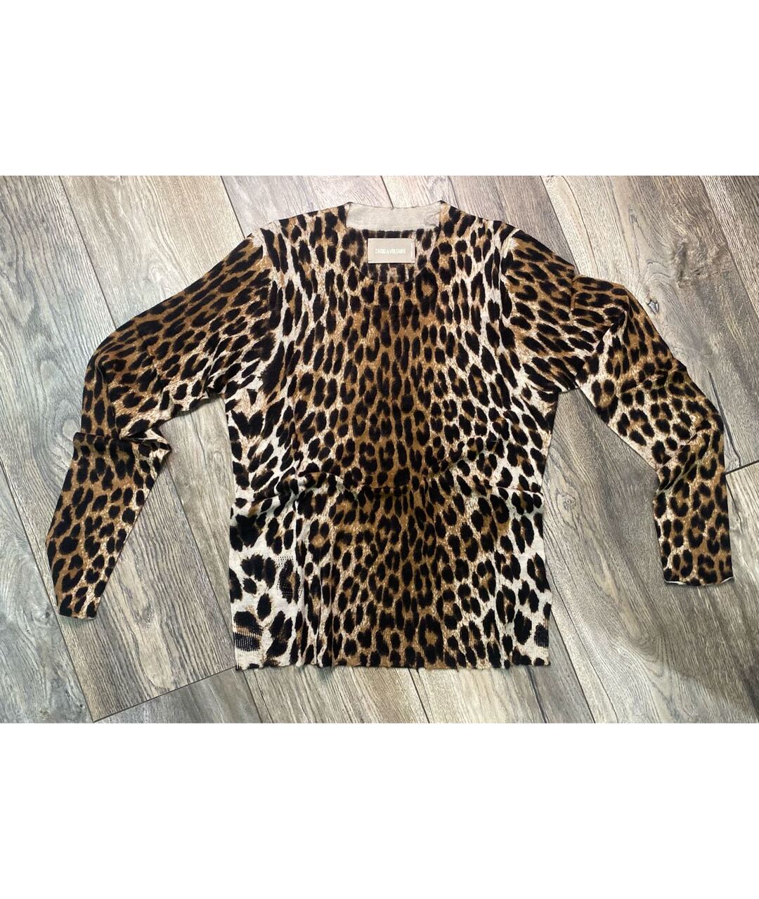 ZADIG & VOLTAIRE Коричневый кашемировый джемпер / свитер, фото 2
