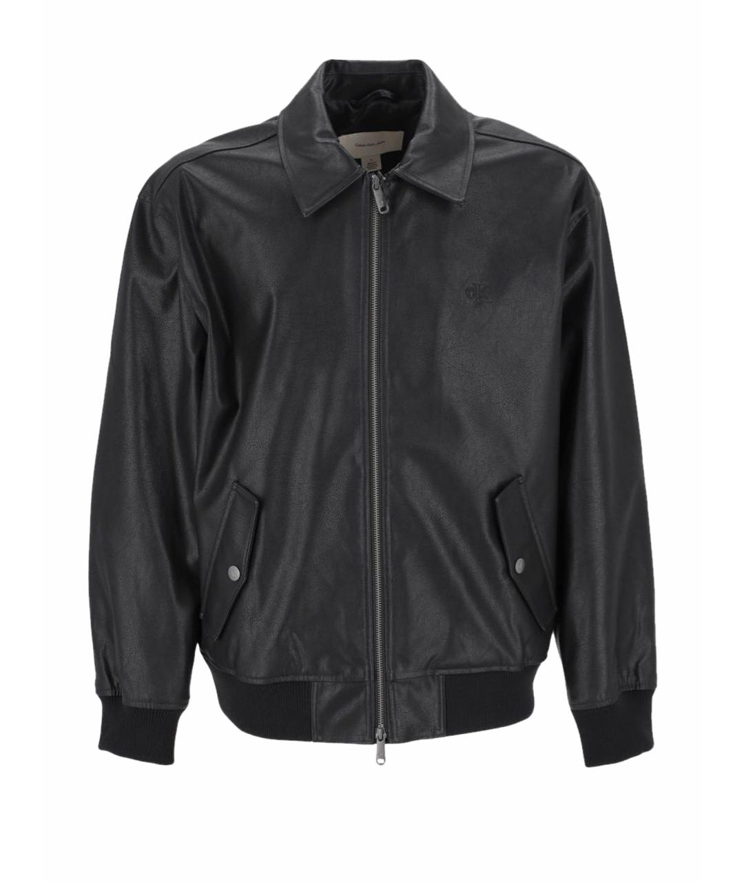 CALVIN KLEIN Черная полиэстеровая куртка, фото 1