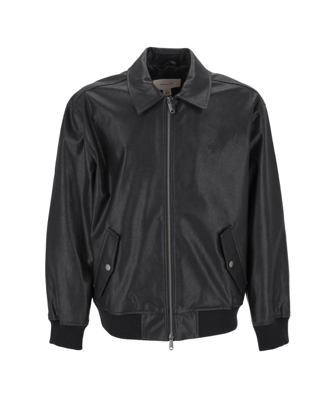 CALVIN KLEIN Черная полиэстеровая куртка, фото 5