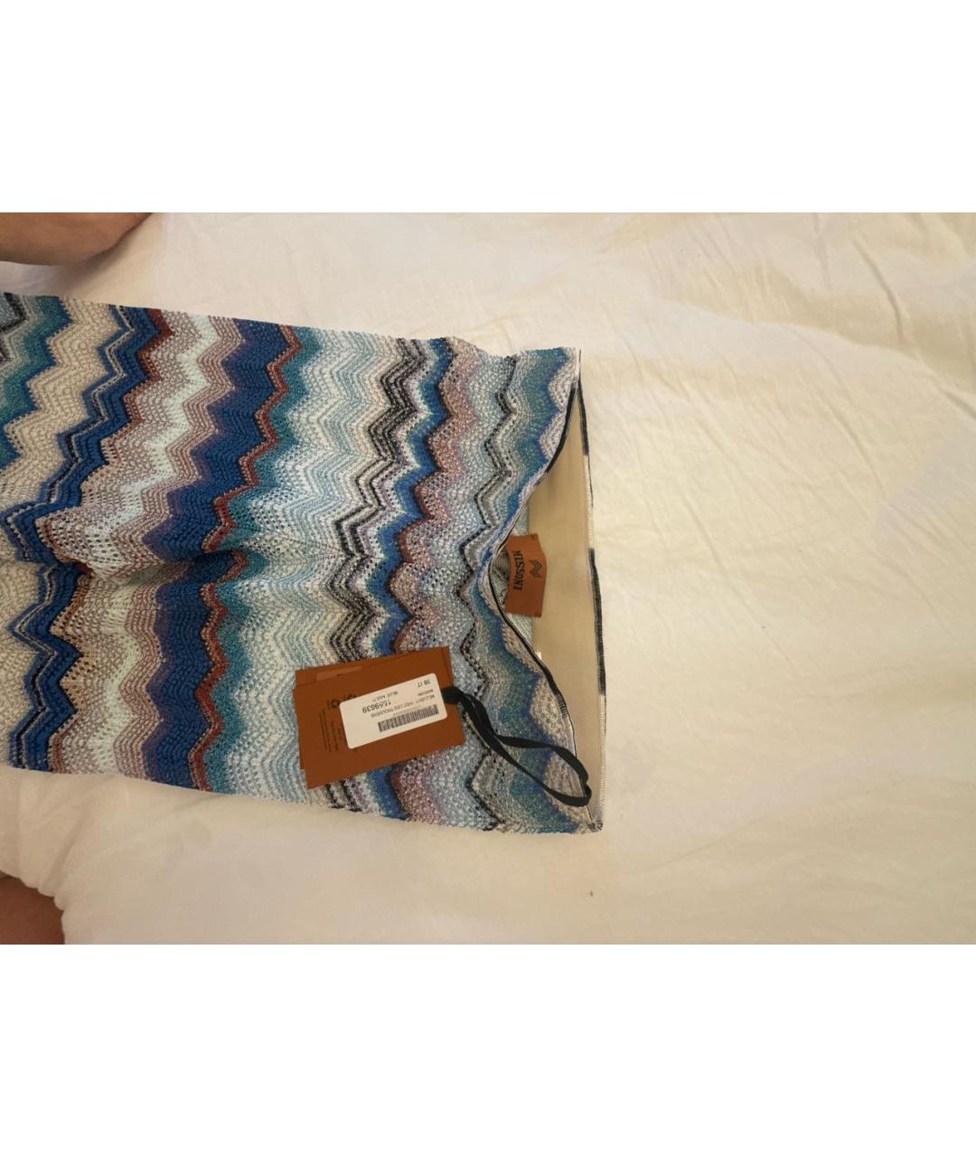 MISSONI Бирюзовые вискозные прямые брюки, фото 3